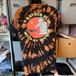 The Limited Black and Burnt Orange Tie-Dye Tee
